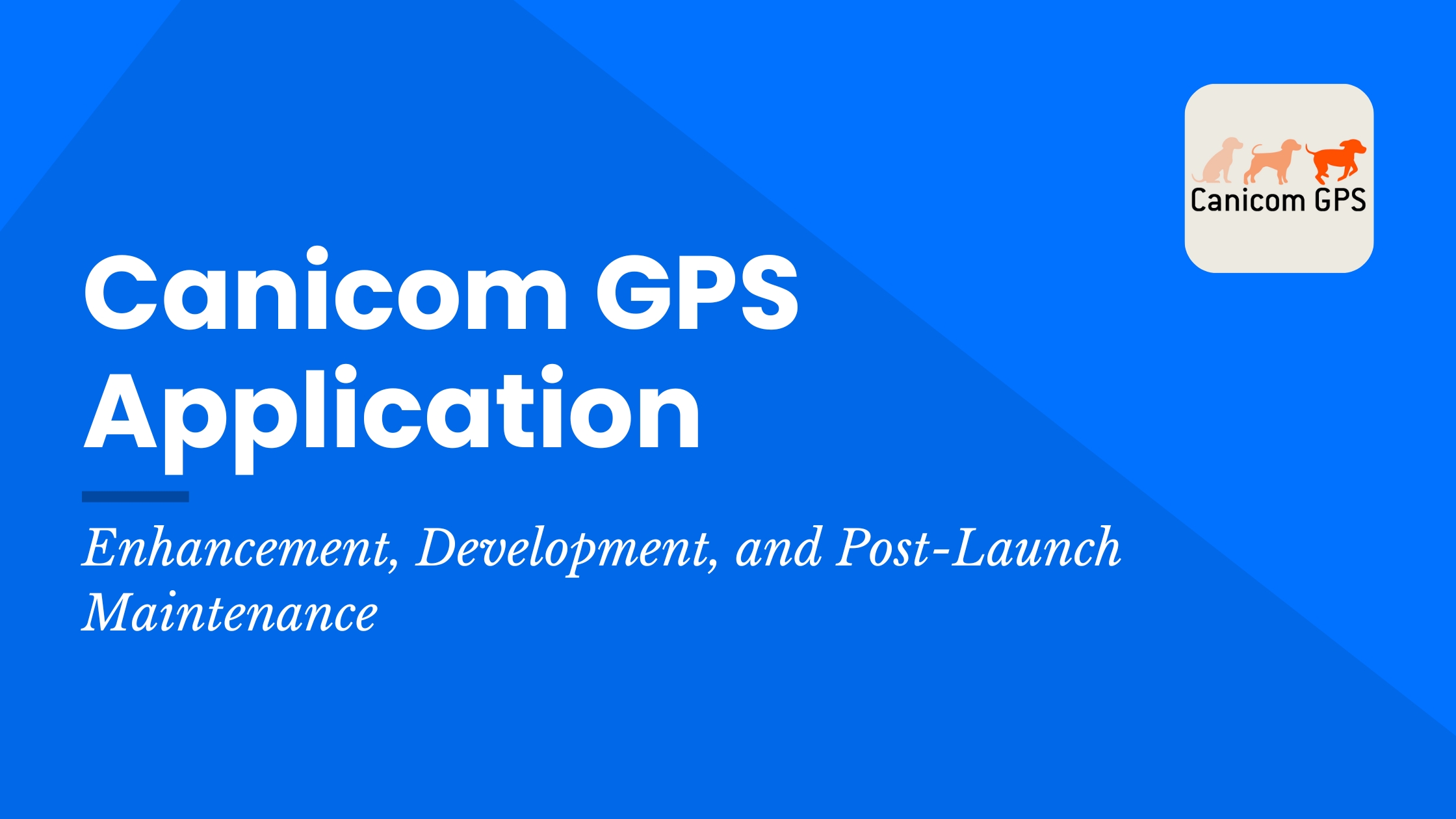 Canicom GPS Application